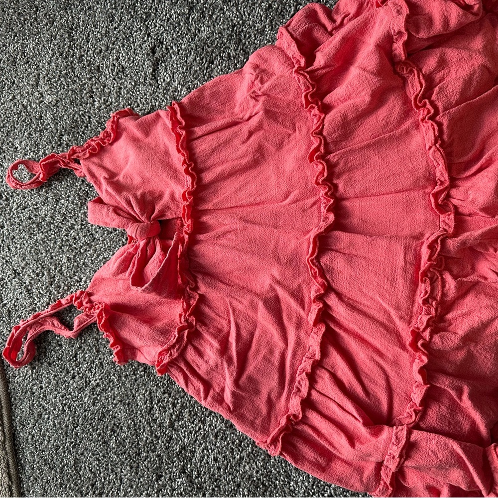 Women's Pink Ruffled Dress